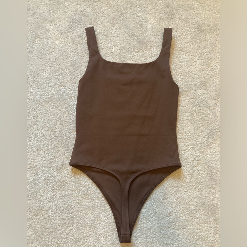 Brown Babaton Thong Bodysuit - Picture 4 of 4